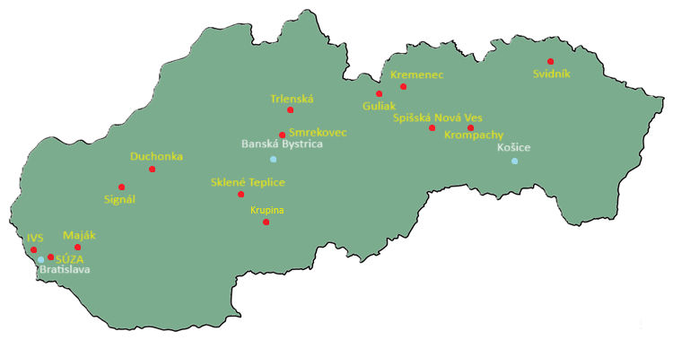 mapa Slovenska